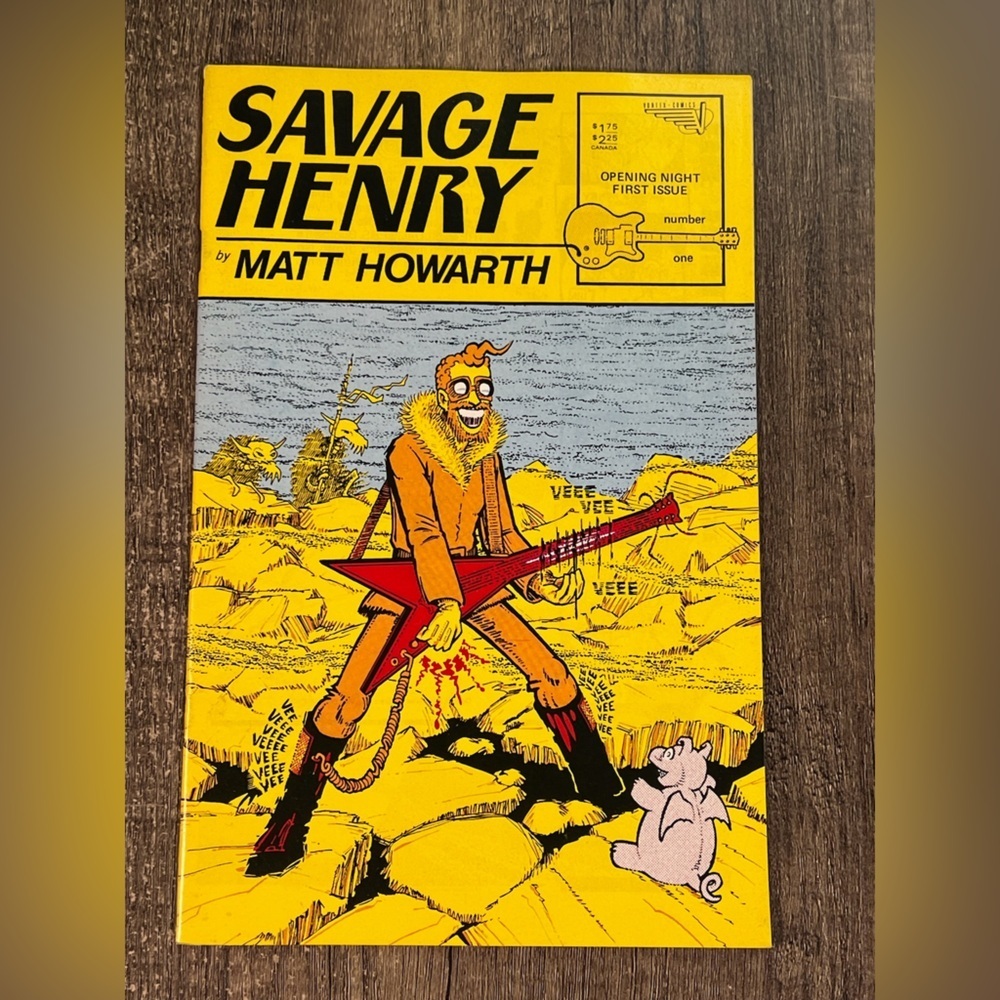 SAVAGE HENRY #1 Opening Night Matt Howarth 1987 Vortex Comics
